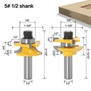 MASTER BIT MATA PROFIL ROUTER NO.5 DOUBLE-SIDED DOOR DOOR PANEL 1/2"