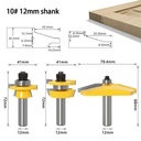 MASTER BIT MATA PROFIL ROUTER NO.10 MORTISE TENON BEVEL PANEL 12MM