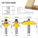 MASTER BIT MATA PROFIL ROUTER NO.12 FRAME TENON & 12MM HUXIMEN PLATE