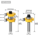 MASTER BIT MATA PROFIL ROUTER NO.9 T-SHAPED TENON CUTTER 1/2X1/2