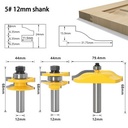 MASTER BIT MATA PROFIL ROUTER NO.5 MORTISE TENON HOUSEHOLD PLATE 12MM