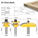 MASTER BIT MATA PROFIL ROUTER NO.2 NAIL MORTISE SIDE R DOOR PANEL 12MM