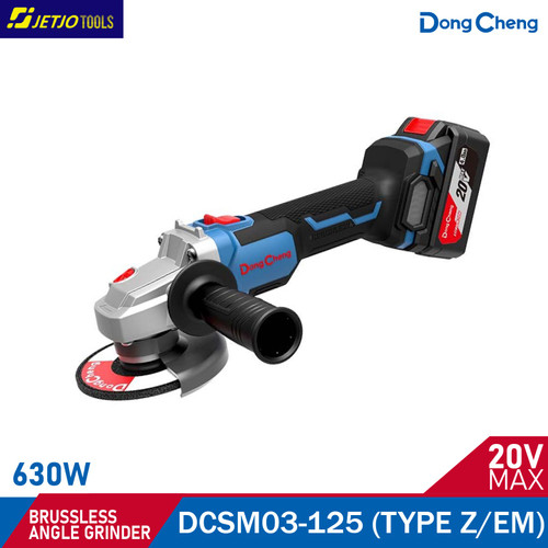 DONGCHENG DCSM03-125 MESIN GERINDA TANGAN BRUSHLES GRINDER 5" 20V 4AH