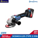 DONGCHENG DCSM03-125 MESIN GERINDA TANGAN BRUSHLES GRINDER 5" 20V 4AH