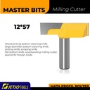 MASTERBIT MATA PROFIL ROUTER SLOT FLAT BOTTOM CUTS THE CORNER 12x57MM