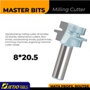 MASTER BIT MATA PROFIL ROUTER JOINT HELICAL CUT, FLOOR & PUZZLE 8X20.5