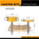 MASTER BIT MATA PROFIL ROUTER ROUND ARC TENON CUTTER 1/4"