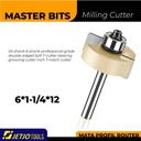 MASTER BIT MATA PROFIL ROUTER GROOVING BALL T-CUTTER 6MMX1-1/4"X12MM