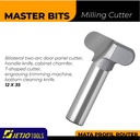 MASTER BIT MATA PROFIL ROUTER DOOR PANEL CHAMFER T-SHAPED 12X35MM