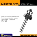 MASTER BIT MATA PROFIL ROUTER ALLOY FILLET KNIVES TRIMMING 1/4x3/8"