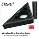 GANWEI 0063 PENGGARIS SEGITIGA PROTACTOR MITTER SPEED SQUARE RULLER
