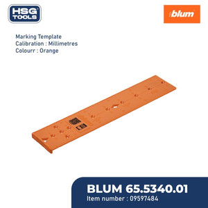 BLUM PENGGARIS JIG UNIVERSAL 65.5340.01AN-LEHR 24 OR MARKING TEMPLATE