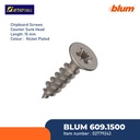 BLUM SEKRUP BLUM 609.1500 CHIPBOARD SCREW HEAD 3.5MM LENGTH 15MM NIKEL
