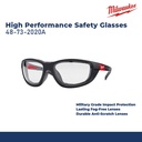 MILWAUKEE 48-73-2020A KACAMATA SAFETY CLEAR HIGH PERFORM SAFETY GLASS