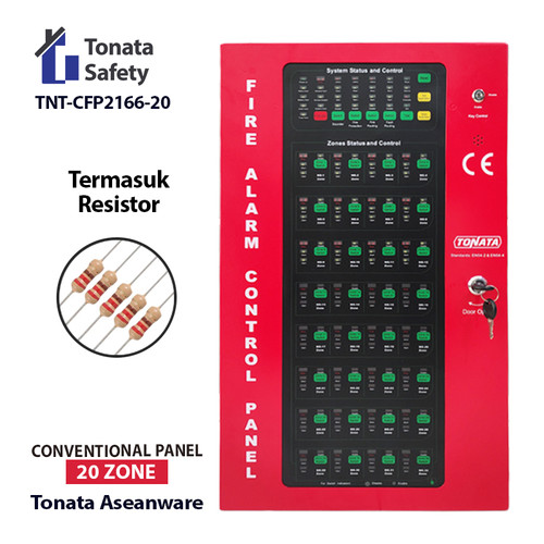 Fire Alarm Control Panel 20 Zone Aseanware Tonata / MCFA Conventional ASW