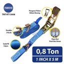 Ratchet Tie Down Tonata 1" X 5m / Cargo Belt 0.8 Ton / Tali Pengikat Barang