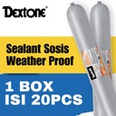 Dextone Silicone Sealant Sosis Weather Proof 328  (600ml) Lem Kaca - BOX