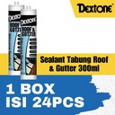 Lem Kaca Dextone Silicone Sealant Roof & Gutter 280 ml - BOX
