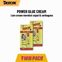 Lem Tetes Dextone Power Glue Cream 3 Gr - Twin Pack
