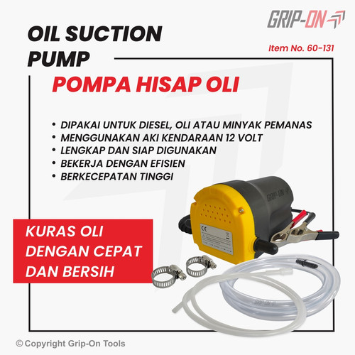GRIP-ON OIL SUCTION PUMP / POMPA SEDOT BENSIN SOLAR OLI MINYAK GRIP ON