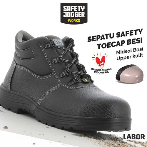 [FREE SARUNG TANGAN] Safety Jogger Labor S3 Original Kulit Safety Proyek