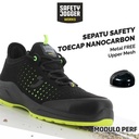 [FREE SARUNG TANGAN] Sepatu Safety Jogger Modulo S1PS Low Perf Black Sepatu Safety Shoes Kerja Proyek Sporty Nano Carbon Toecap Metal Free Anti Paku ESD