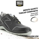 [FREE SARUNG TANGAN] Sepatu Safety Jogger FLOW S3 LOW / Sepatu Proyek Black Grey