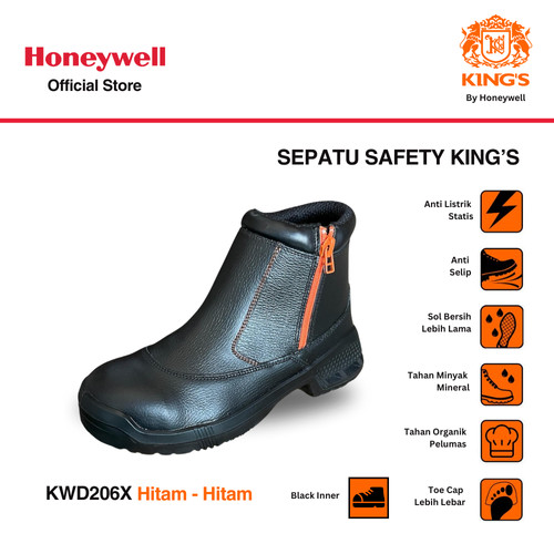 Sepatu Safety Kings Safety Shoes Original KWD206X Black Shoes Boots