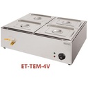 GETRA TABLE TOP BAIN MARIE COUNTER ET-TEM-4V / PENGHANGAT MAKANAN