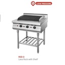 GETRA GAS LAVA ROCK GRIDDLE RSD-3