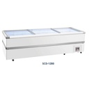 GEA ISLAND FREEZER SCD-1280 / Freezer Pintu Kaca Sliding Flat 1245 L
