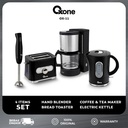 Oxone OX11 Signature Breakfast Series Pemanggang Roti Hand Mixer Coffee maker Elektrik Kettle - black