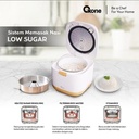 Oxone OX250 Low Sugar Rice Cooker Mini 0.8 Liter Penanak Nasi 5in1 - Putih