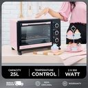 Oxone OX7725  Pink Oven Listrik 25 L - Pink