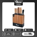 Oxone OX984 5pcs Acasia Knife Set with Wood Block Pisau Dapur & Buah | Kayu | Stainless | Kitchenware