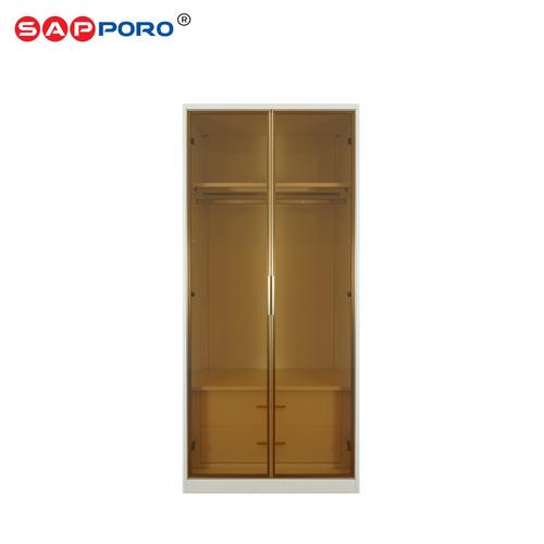 SAPPORO MARSALA - Lemari Pakaian | Lemari Pakaian Pintu Kaca | Steel Wadrobe