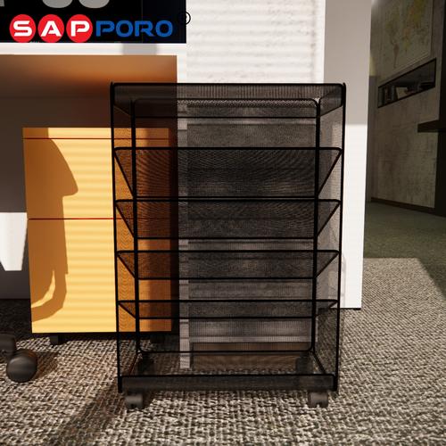 SAPPORO SOTRA - Rak Dokumen | Rack Majalah | Document Shelf Organizer  Besi