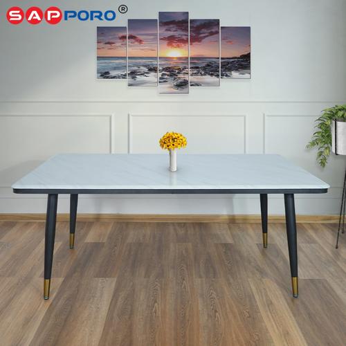 SAPPORO MORETTI EXTRA LONG - Meja Makan Marmer | Dining Table Besi