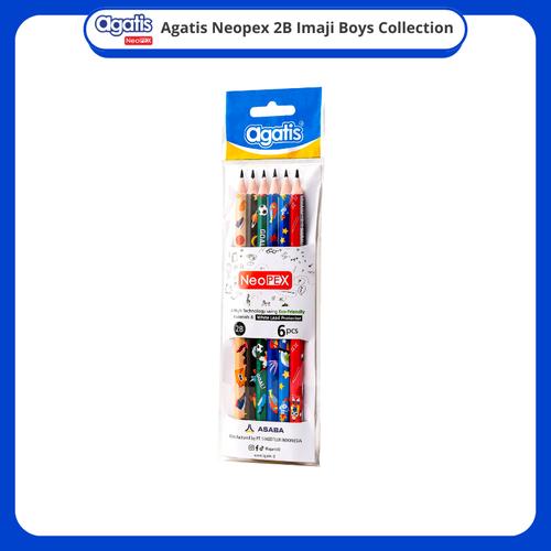 Pensil Tulis Agatis Neopex 2B Series IMAJIKU Set isi 6pcs