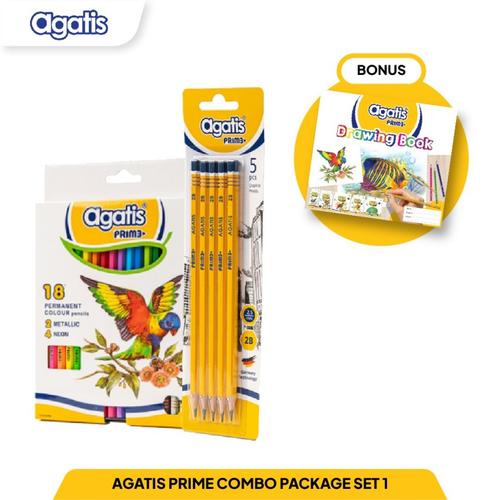 Paket Alat Tulis/Stationery Set/ Paket Mewarnai Agatis Prime Combo Set 1