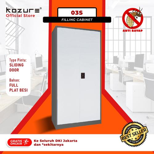 Filling Cabinet Monochrome Series Swing Door - Lemari Arsip Kantor Pintu Ayun 03S - Full Plat Besi