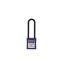 ONEBIZ Long Nylon Shackle Safety Padlock New Blue OB 14-BDG33UNDKD Thermoplastic Safety Padlock