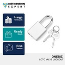 Aluminium Die Cast SAFETY PADLOCK Silver Perak Certificate Original