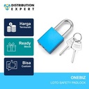 Aluminium Die Cast SAFETY PADLOCK Blue Biru Certificate Original