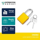 Aluminium Die Cast SAFETY PADLOCK Gold Emas Certificate Original