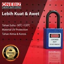 ONEBIZ Compact Safety Electrical Padlock Navy Blue OB 14-BDG13UN Thermoplastic Safety Padlock