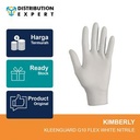 KLEENGUARD* G10 Flex White Nitrile 38525 Gloves Size M, Satuan Case