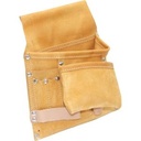 Kennedy KEN5933600K Suede Leather 7-Pocket 2- Loop Nail & Tool Pouch