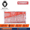 Set Kunci Pas 6-32mm Chrome Vanadium Kennedy - 26 pcs KEN5822910K KENNEDY Original By CROMWELL UK, Standar EROPA DIN 3113