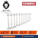 Set Kunci Pas 26-50mm Chrome Vanadium Kennedy - 11 pcs KEN5822980K KENNEDY Original By CROMWELL UK, Standar EROPA DIN 3113